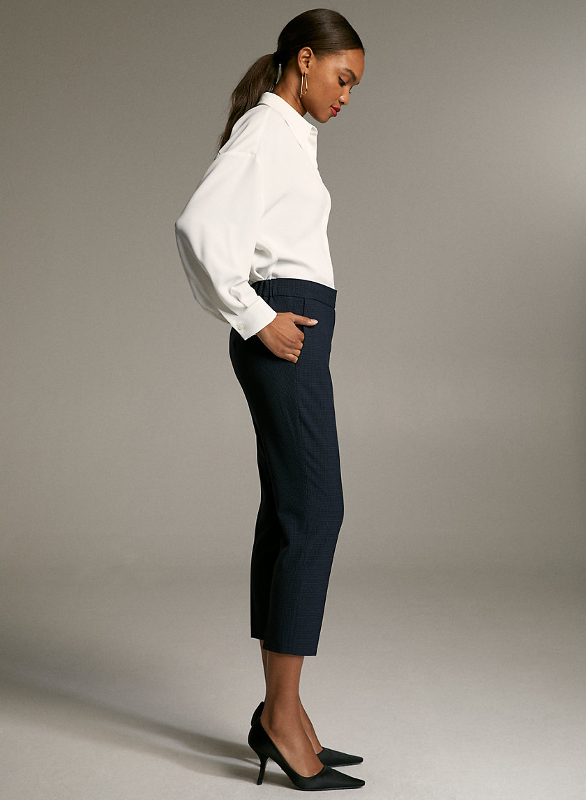 CONAN CHECK PANT - Cropped, plaid dress pant CONAN CHECK PANT - Cropped, plaid dress pant