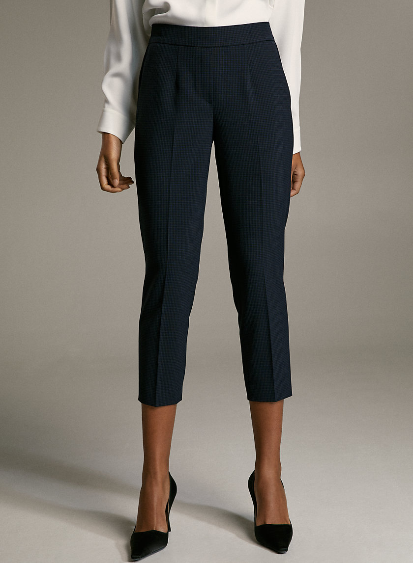 CONAN CHECK PANT - Cropped, plaid dress pant CONAN CHECK PANT - Cropped, plaid dress pant