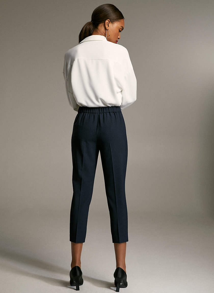 CONAN CHECK PANT - Cropped, plaid dress pant CONAN CHECK PANT - Cropped, plaid dress pant