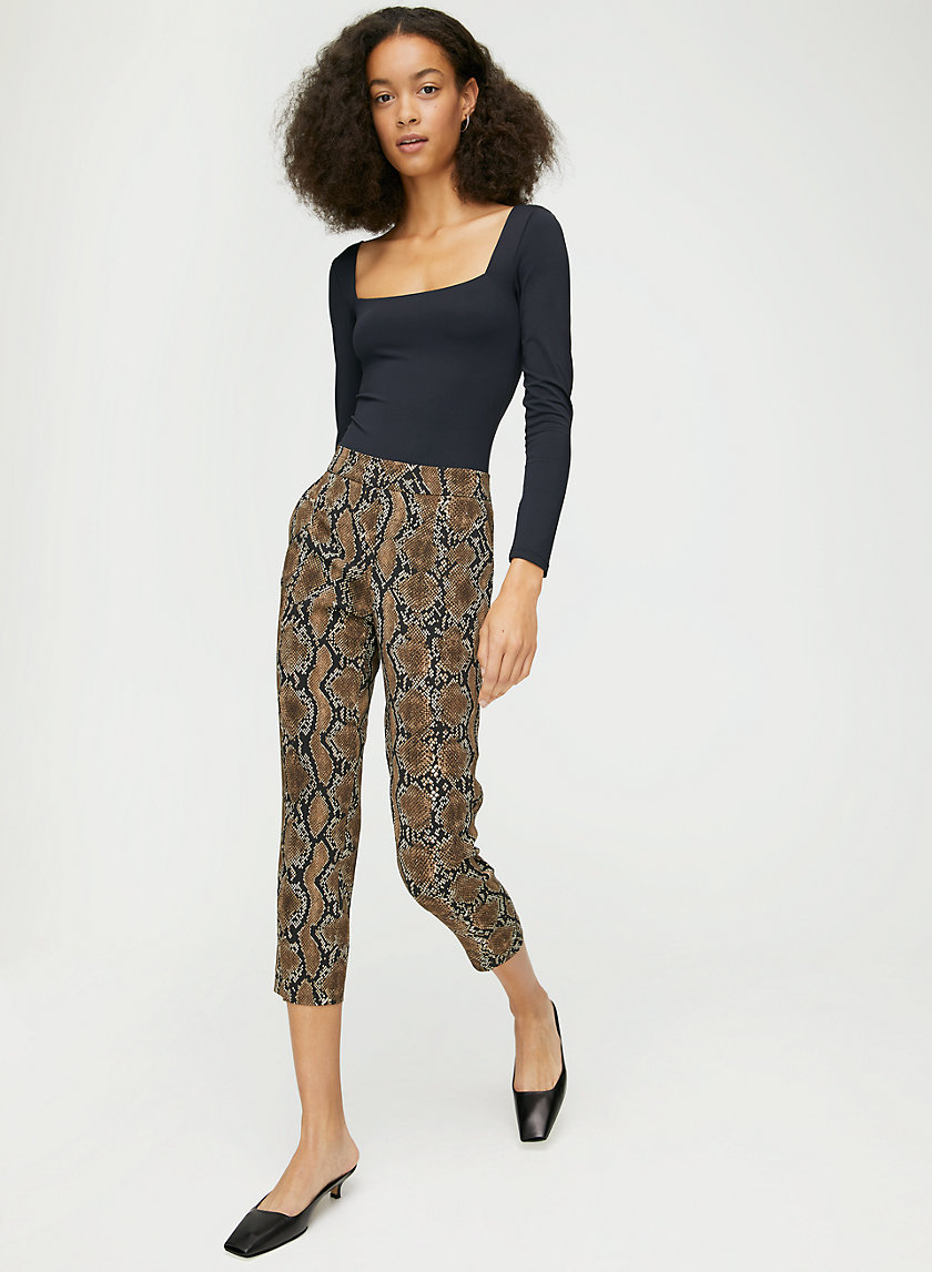 CONAN PANT - Cropped, snake-print, dress trousers CONAN PANT - Cropped, snake-print, dress trousers
