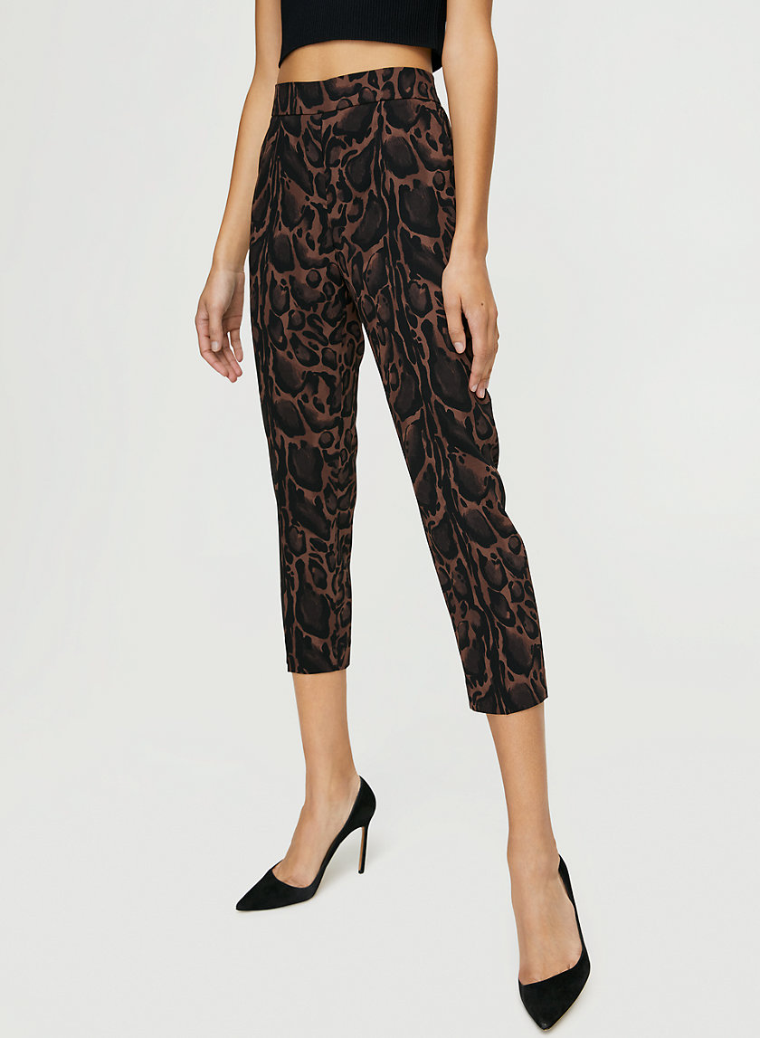 CONAN PANT - Animal-print cropped dress trousers CONAN PANT - Animal-print cropped dress trousers