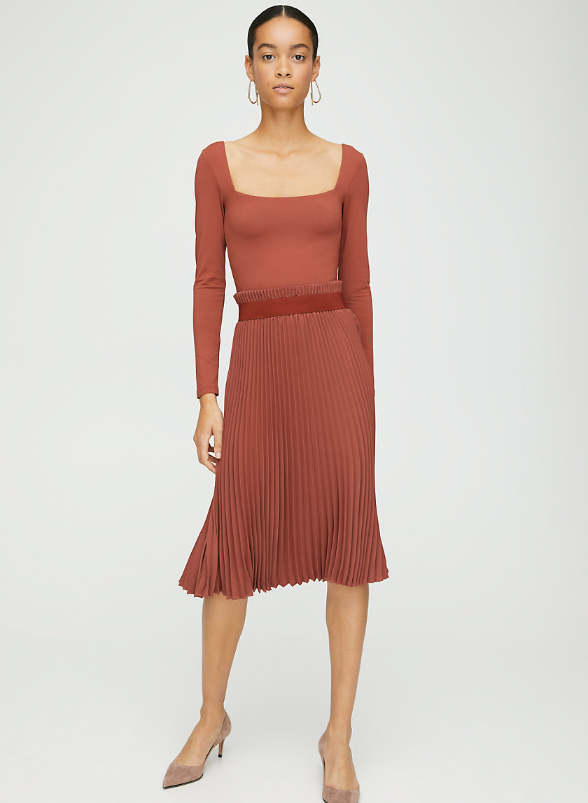 WESTIN SKIRT - Pleated midi skirt WESTIN SKIRT - Pleated midi skirt