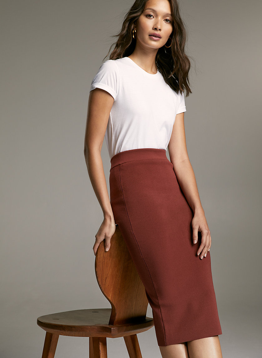 SCULPT KNIT TUBE SKIRT - Sculpting knit pencil skirt SCULPT KNIT TUBE SKIRT - Sculpting knit pencil skirt