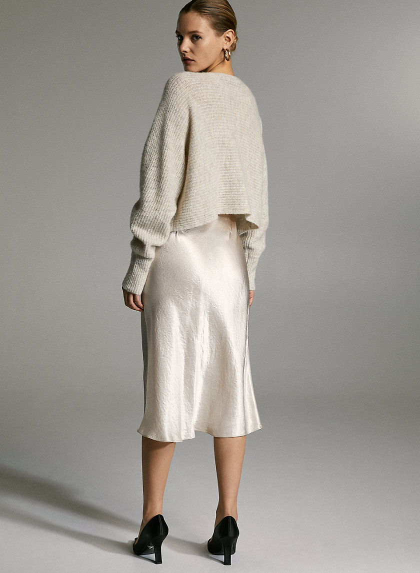 SLIP SKIRT - Satin midi skirt SLIP SKIRT - Satin midi skirt