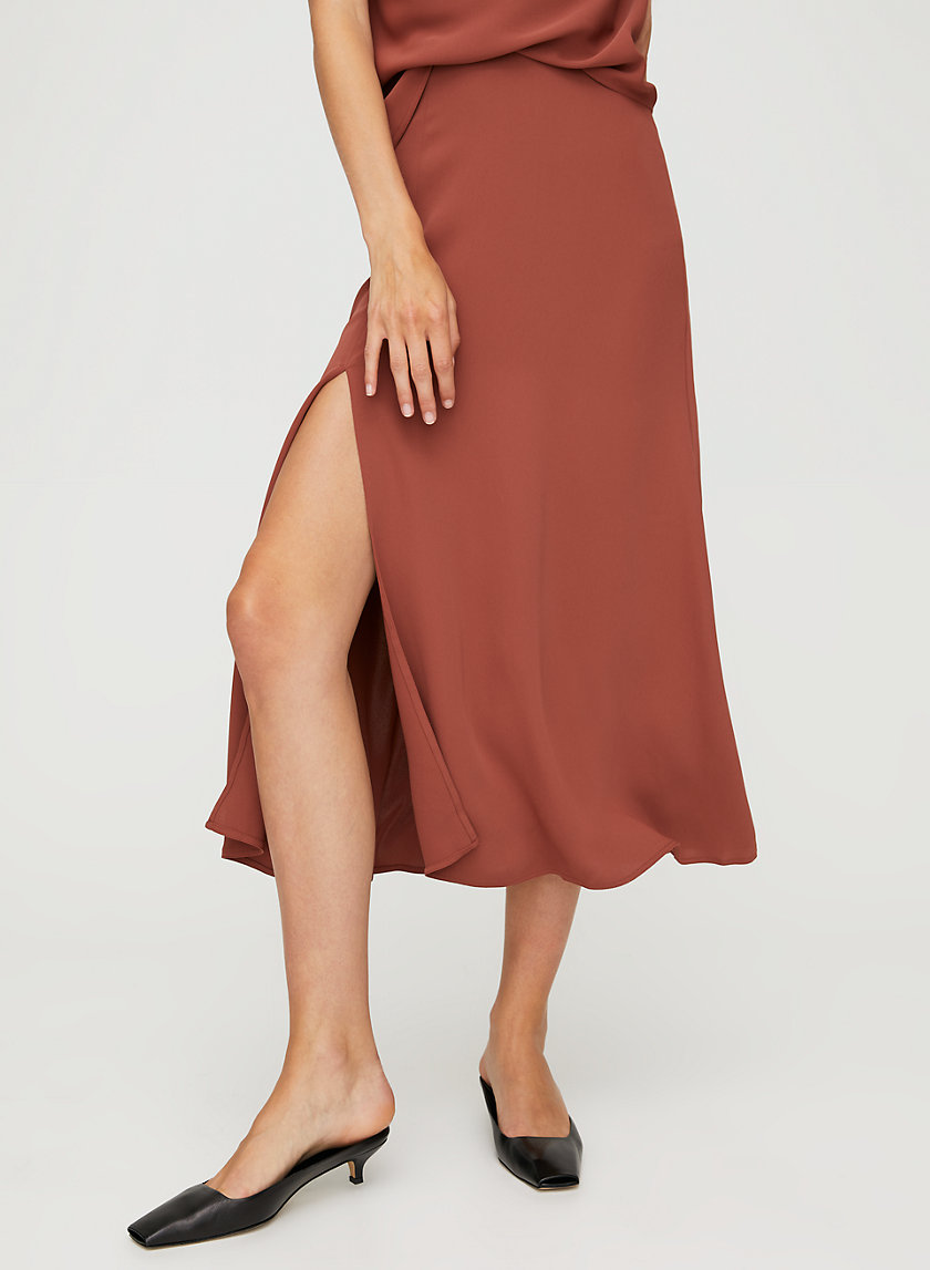 WILSON SKIRT - Slit midi skirt WILSON SKIRT - Slit midi skirt