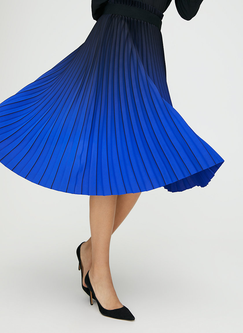 WESTIN SKIRT - Dip-dyed, pleated midi skirt WESTIN SKIRT - Dip-dyed, pleated midi skirt