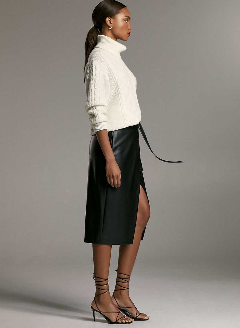 PELLI SKIRT - Vegan leather wrap skirt PELLI SKIRT - Vegan leather wrap skirt