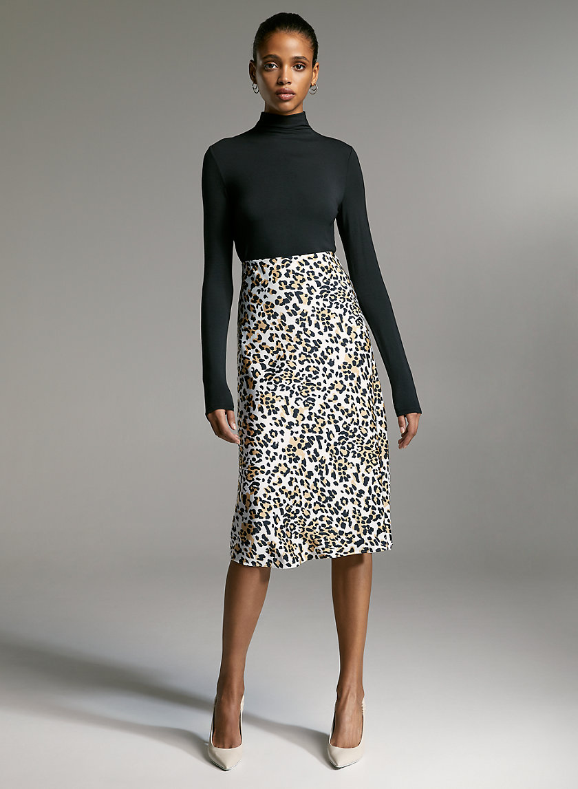 SLIP SKIRT - Leopard midi skirt SLIP SKIRT - Leopard midi skirt