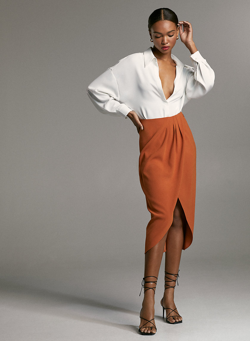 KINSLEY SKIRT - Faux-wrap skirt KINSLEY SKIRT - Faux-wrap skirt
