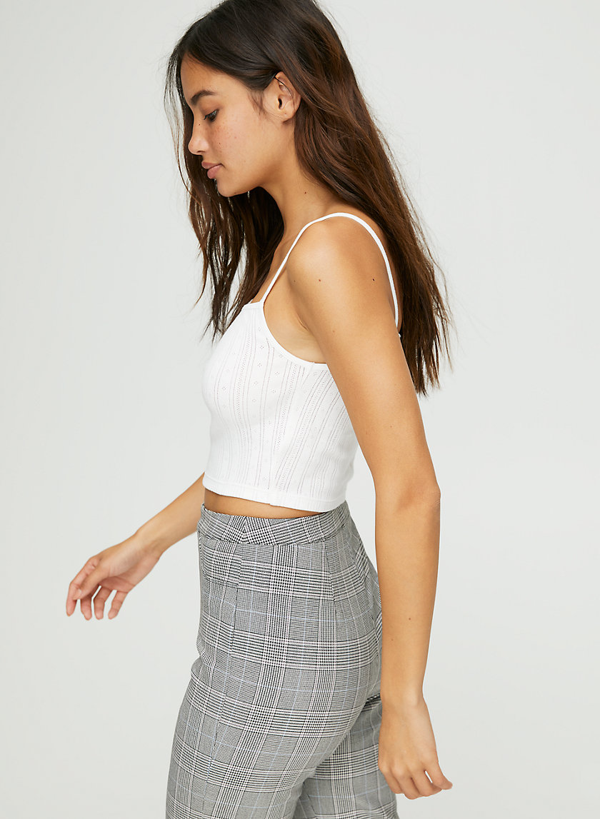 KAMMY SHIRT - Lacy cropped tank top KAMMY SHIRT - Lacy cropped tank top