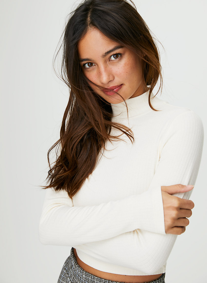 HONEY RYDER LONGSLEEVE - Long-sleeve ribbed crop top HONEY RYDER LONGSLEEVE - Long-sleeve ribbed crop top
