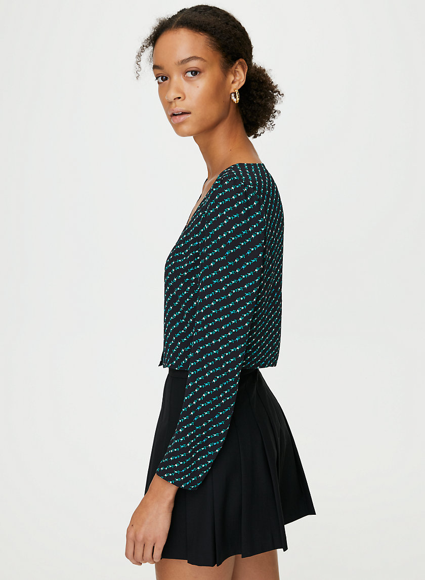 KISSY BLOUSE - Scoop-neck cardigan top KISSY BLOUSE - Scoop-neck cardigan top