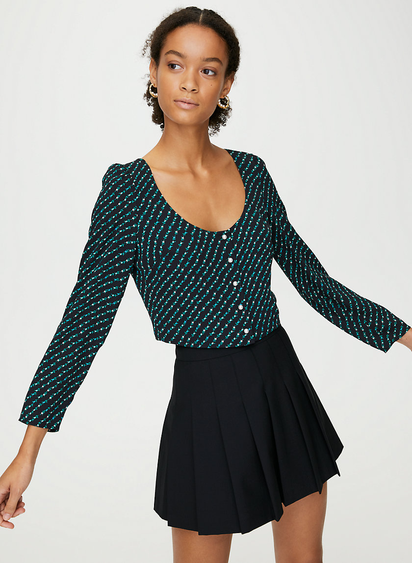 KISSY BLOUSE - Scoop-neck cardigan top KISSY BLOUSE - Scoop-neck cardigan top