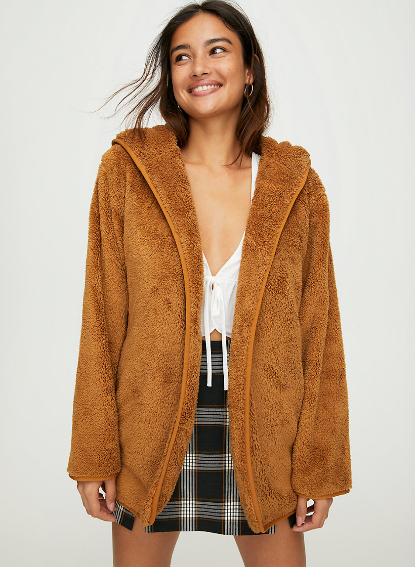 ALISYA JACKET - Fuzzy teddy cardigan ALISYA JACKET - Fuzzy teddy cardigan