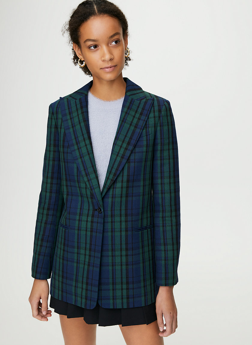 TATUM CHECK BLAZER - Knit blazer TATUM CHECK BLAZER - Knit blazer