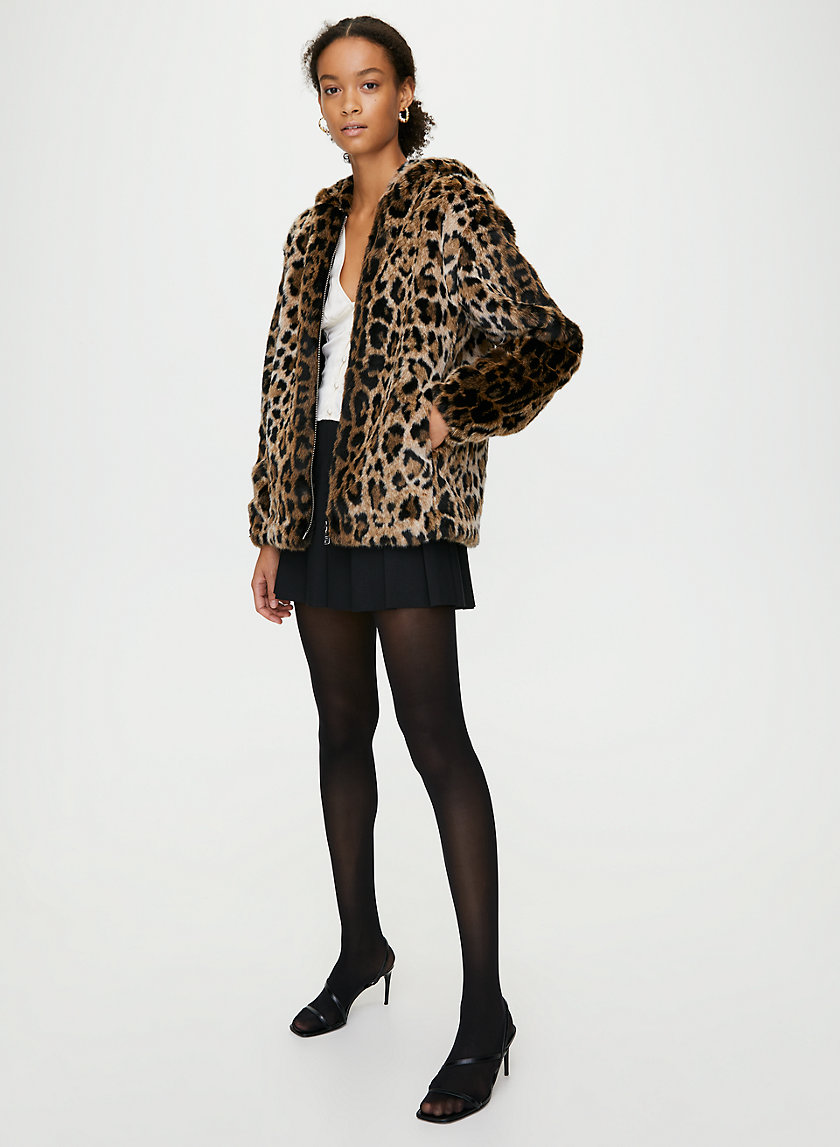 JINX FAUX FUR COAT - Hooded faux fur coat JINX FAUX FUR COAT - Hooded faux fur coat