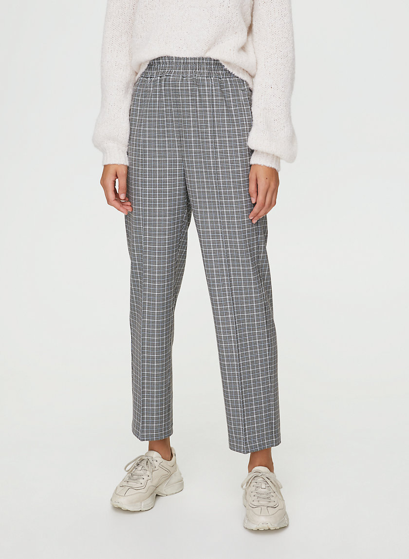 AKI PANT - High-rise check pants AKI PANT - High-rise check pants