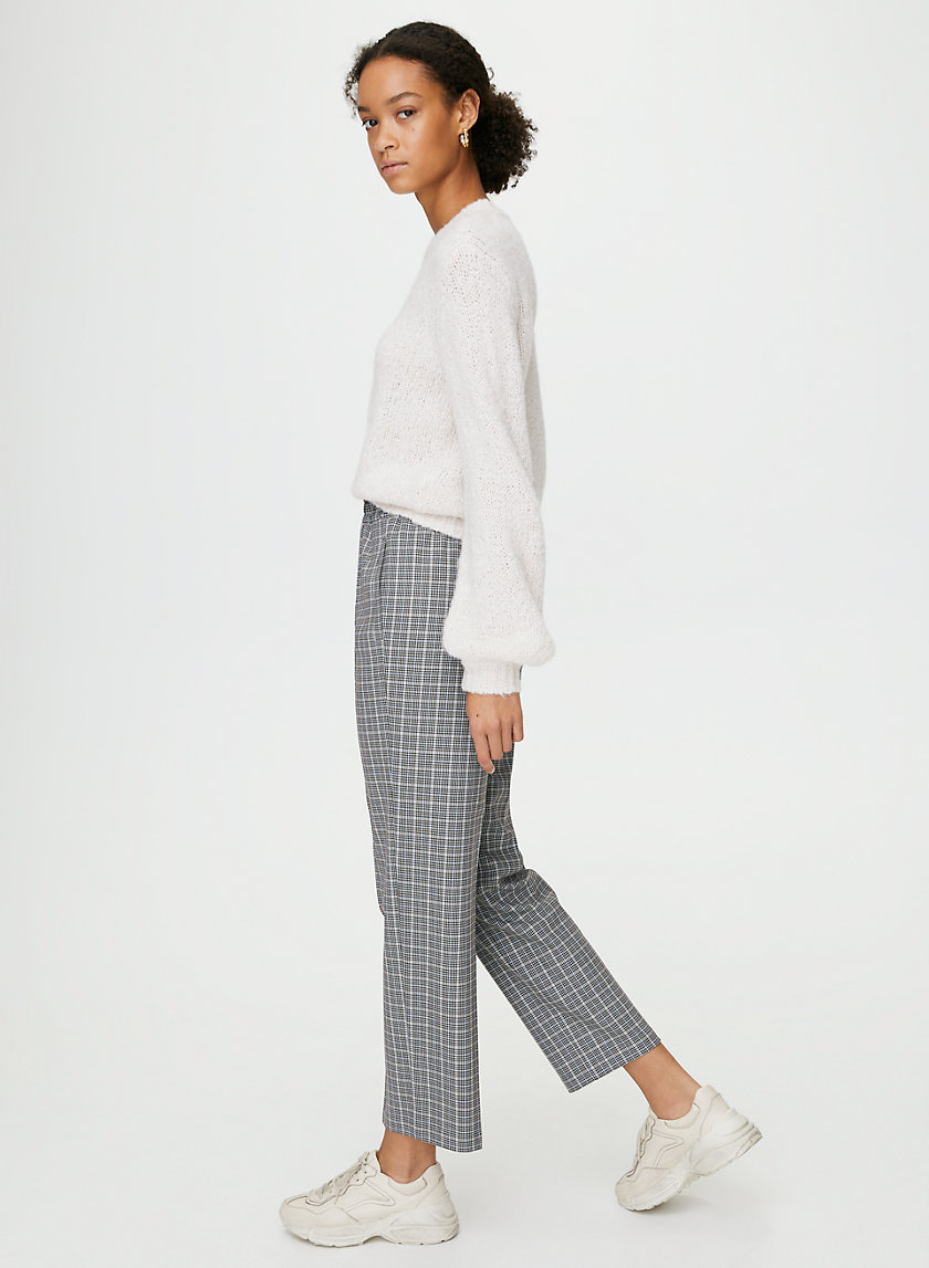 AKI PANT - High-rise check pants AKI PANT - High-rise check pants