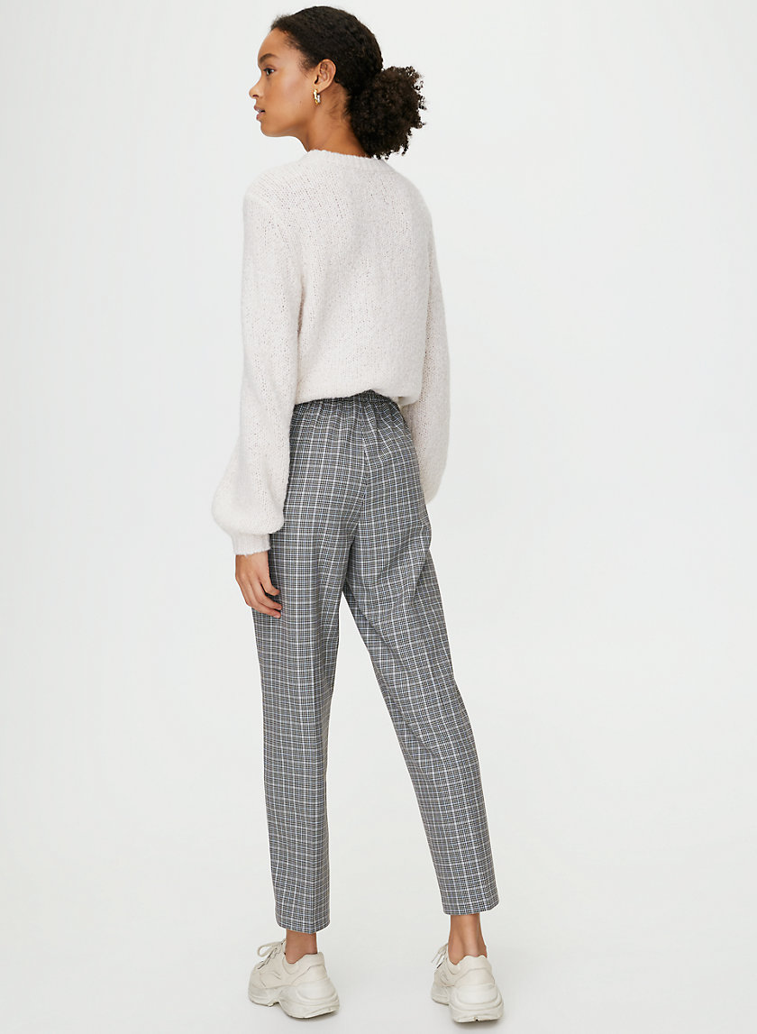 AKI PANT - High-rise check pants AKI PANT - High-rise check pants