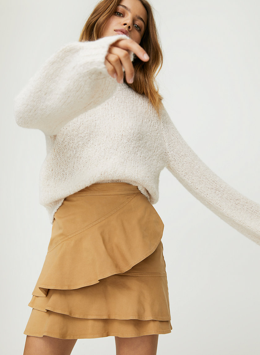 WHITNEY SKIRT - Ruffled A-line mini skirt WHITNEY SKIRT - Ruffled A-line mini skirt