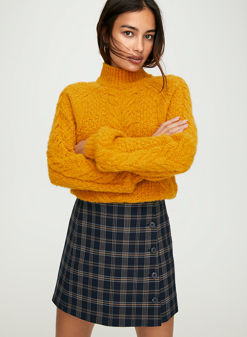COLLEGIATE CHECK SKIRT - High-waisted plaid mini-skirt COLLEGIATE CHECK SKIRT - High-waisted plaid mini-skirt