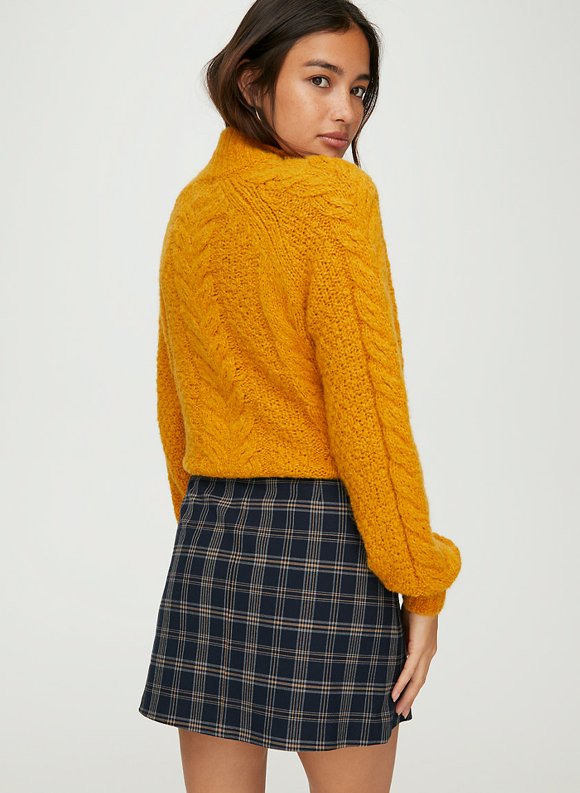 COLLEGIATE CHECK SKIRT - High-waisted plaid mini-skirt COLLEGIATE CHECK SKIRT - High-waisted plaid mini-skirt