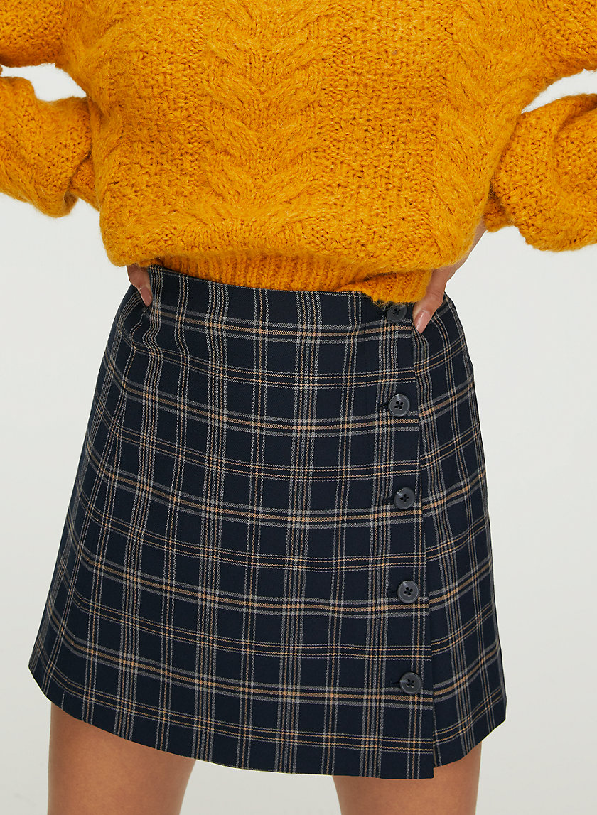 COLLEGIATE CHECK SKIRT - High-waisted plaid mini-skirt COLLEGIATE CHECK SKIRT - High-waisted plaid mini-skirt