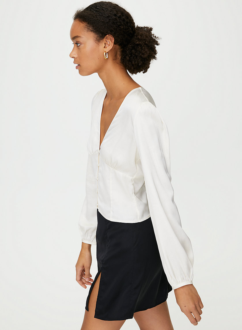 TATIANA SKIRT - Satin mini skirt TATIANA SKIRT - Satin mini skirt