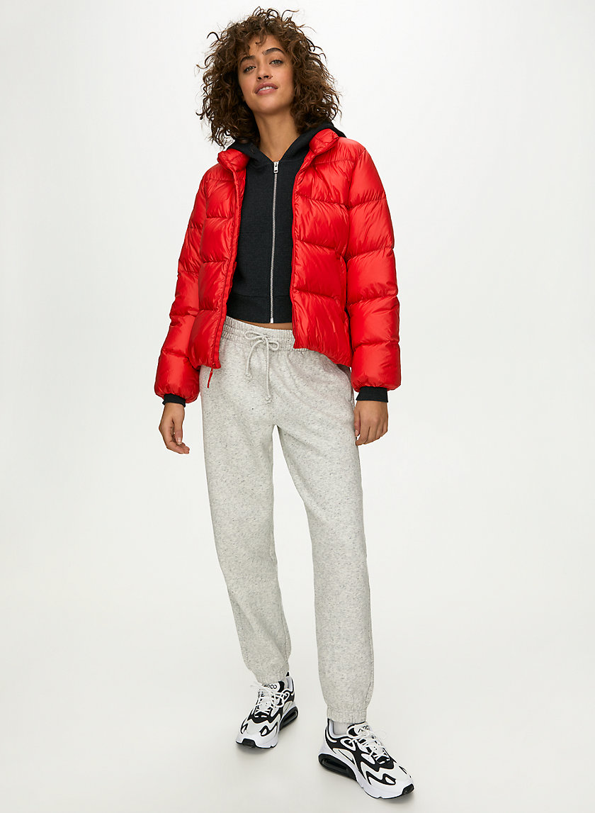 THERMAL ZIP HOODIE - Cropped waffle-knit hoodie THERMAL ZIP HOODIE - Cropped waffle-knit hoodie