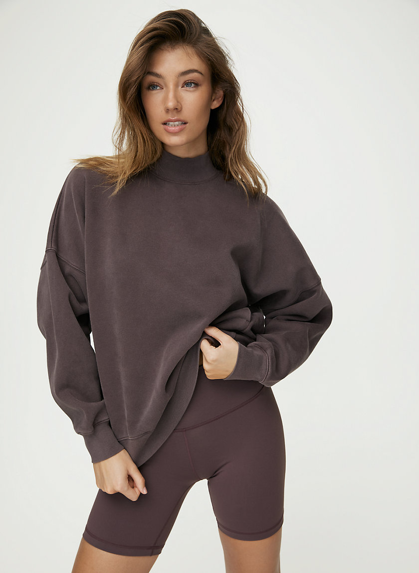 MOCKNECK SWEATSHIRT - Oversized, mock-neck sweatshirt MOCKNECK SWEATSHIRT - Oversized, mock-neck sweatshirt