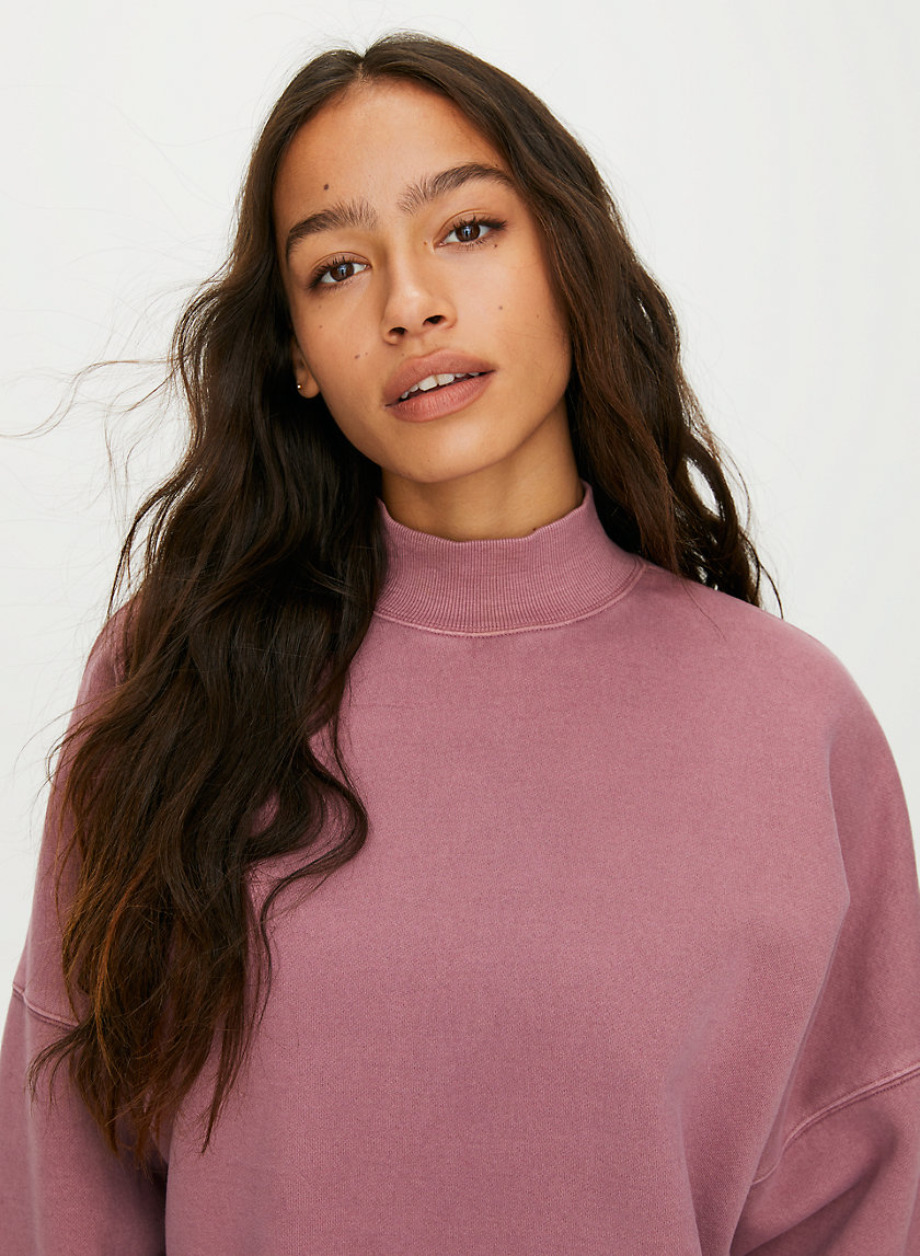 MOCKNECK SWEATSHIRT - Oversized, mock-neck sweatshirt MOCKNECK SWEATSHIRT - Oversized, mock-neck sweatshirt