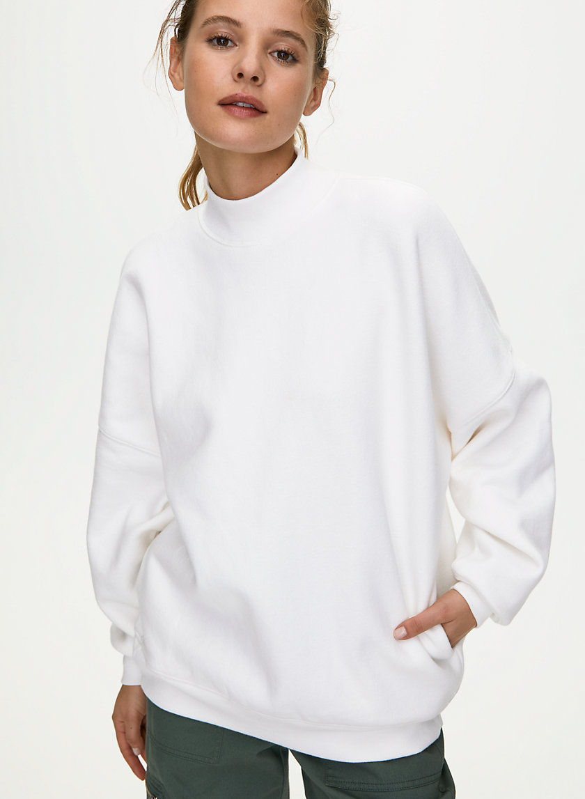 MOCKNECK SWEATSHIRT - Oversized, mock-neck sweatshirt MOCKNECK SWEATSHIRT - Oversized, mock-neck sweatshirt