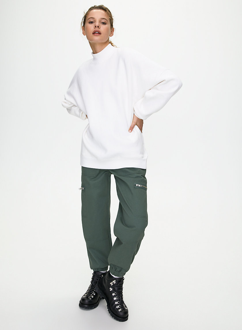 MOCKNECK SWEATSHIRT - Oversized, mock-neck sweatshirt MOCKNECK SWEATSHIRT - Oversized, mock-neck sweatshirt