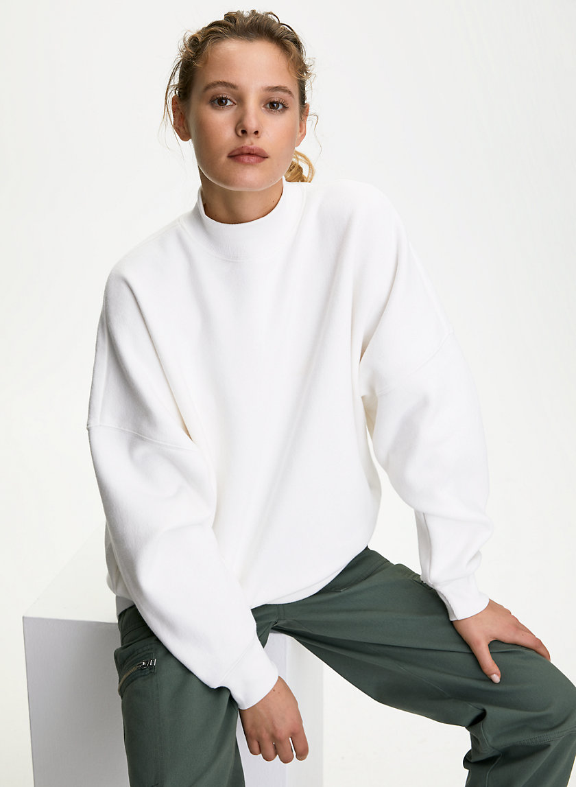 MOCKNECK SWEATSHIRT - Oversized, mock-neck sweatshirt MOCKNECK SWEATSHIRT - Oversized, mock-neck sweatshirt