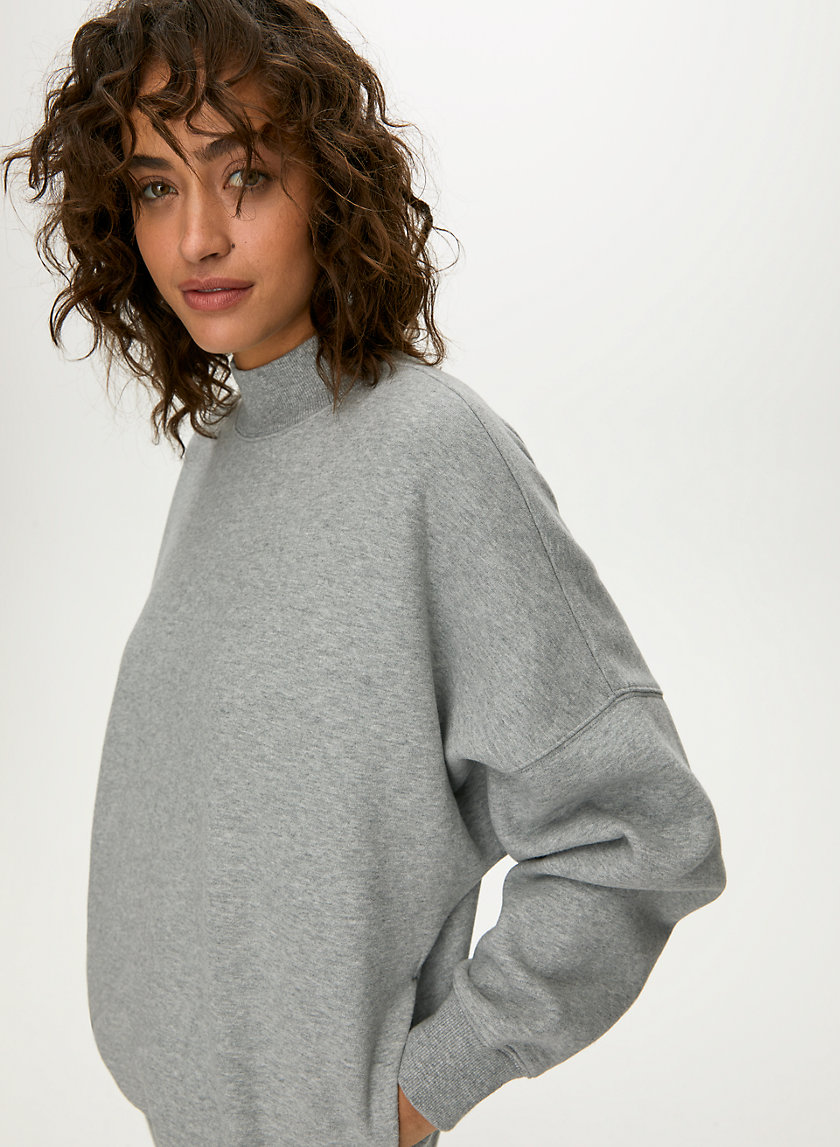 MOCKNECK SWEATSHIRT - Oversized, mock-neck sweatshirt MOCKNECK SWEATSHIRT - Oversized, mock-neck sweatshirt
