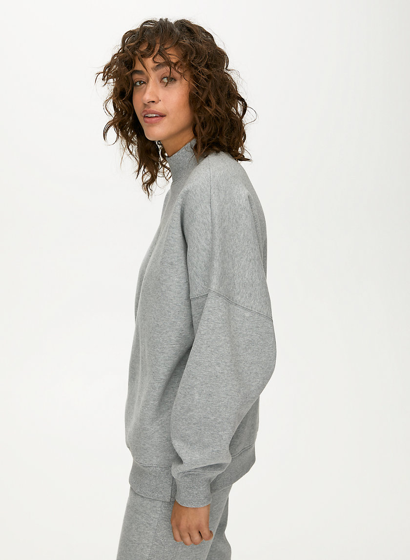 MOCKNECK SWEATSHIRT - Oversized, mock-neck sweatshirt MOCKNECK SWEATSHIRT - Oversized, mock-neck sweatshirt