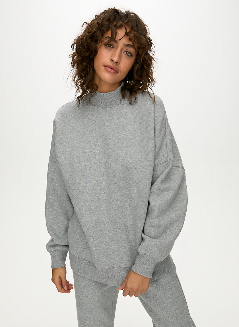 MOCKNECK SWEATSHIRT - Oversized, mock-neck sweatshirt MOCKNECK SWEATSHIRT - Oversized, mock-neck sweatshirt