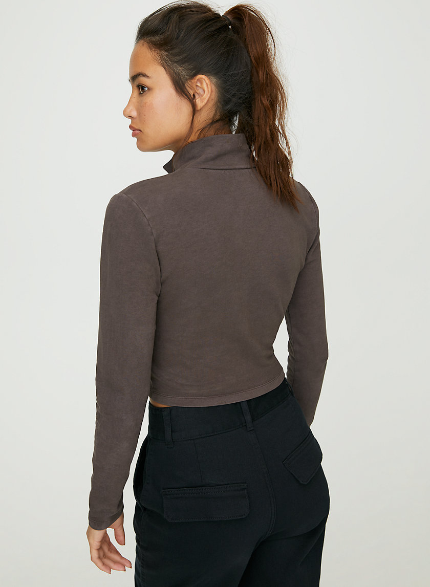SANTA CRUZ JACKET - Cropped, mock-neck zip-up SANTA CRUZ JACKET - Cropped, mock-neck zip-up
