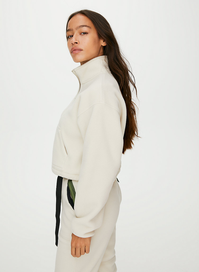 LENA SWEATER - Cropped fleece sweater LENA SWEATER - Cropped fleece sweater