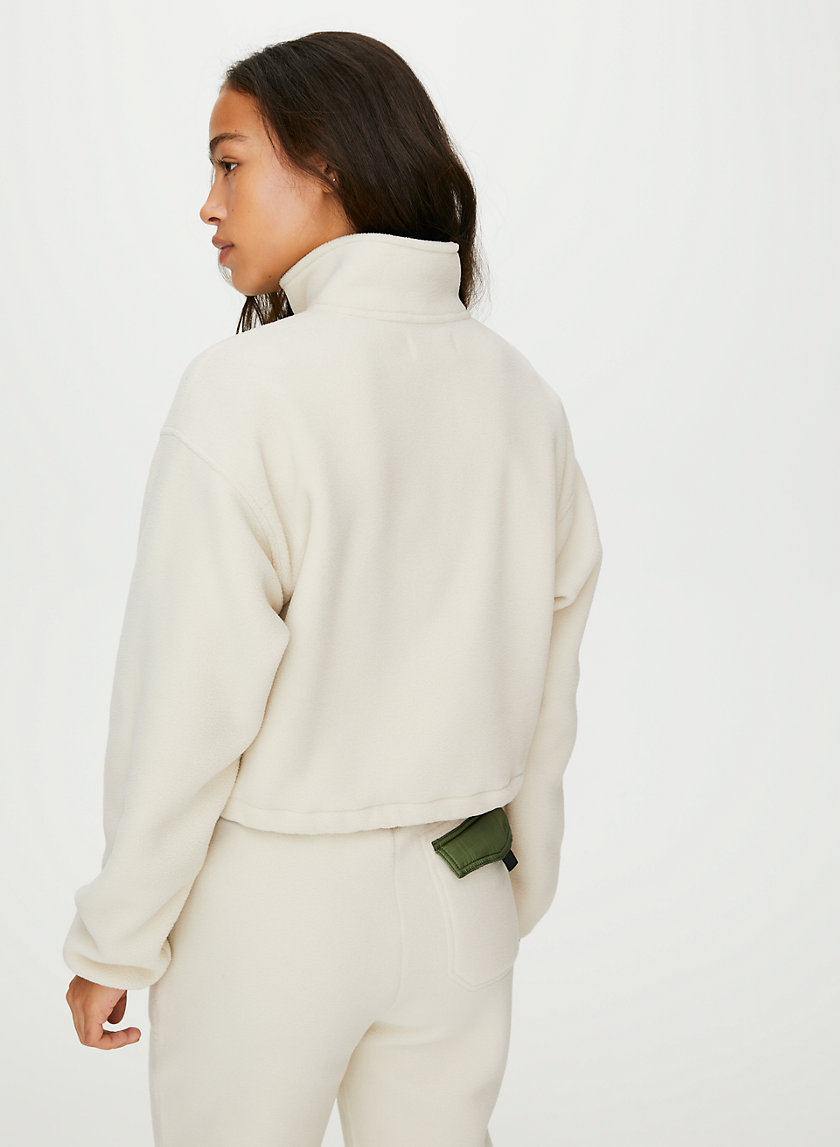 LENA SWEATER - Cropped fleece sweater LENA SWEATER - Cropped fleece sweater