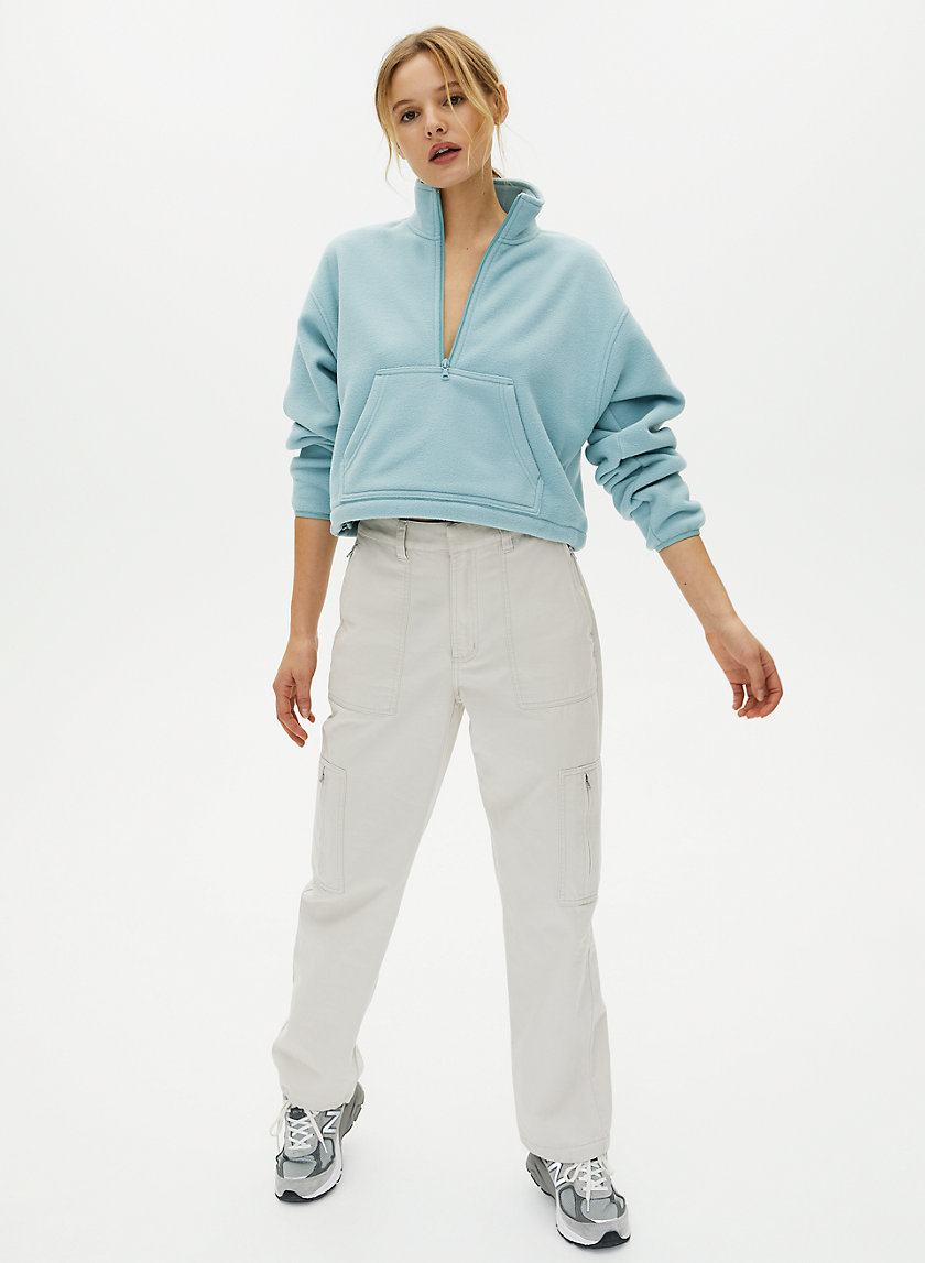 LENA SWEATER - Cropped fleece sweater LENA SWEATER - Cropped fleece sweater