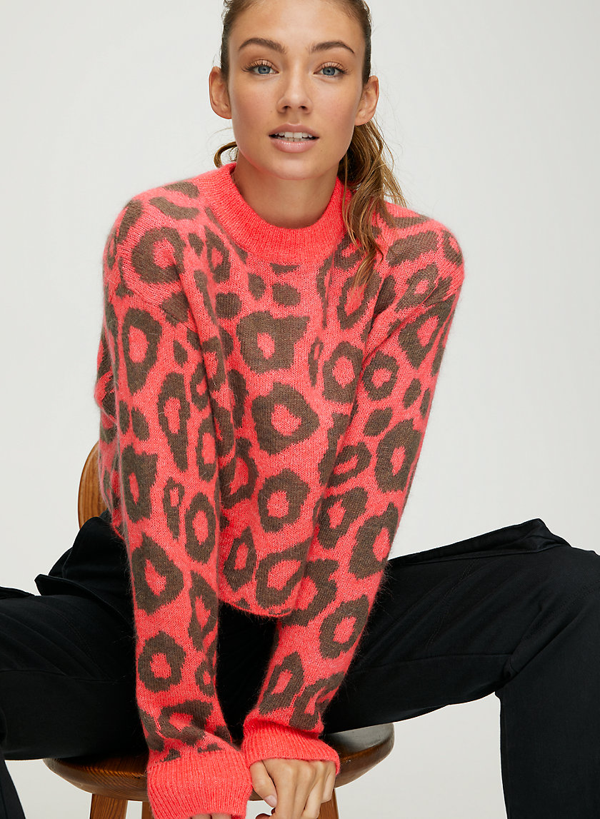 UTICA SWEATER - Animal print crew-neck sweater UTICA SWEATER - Animal print crew-neck sweater