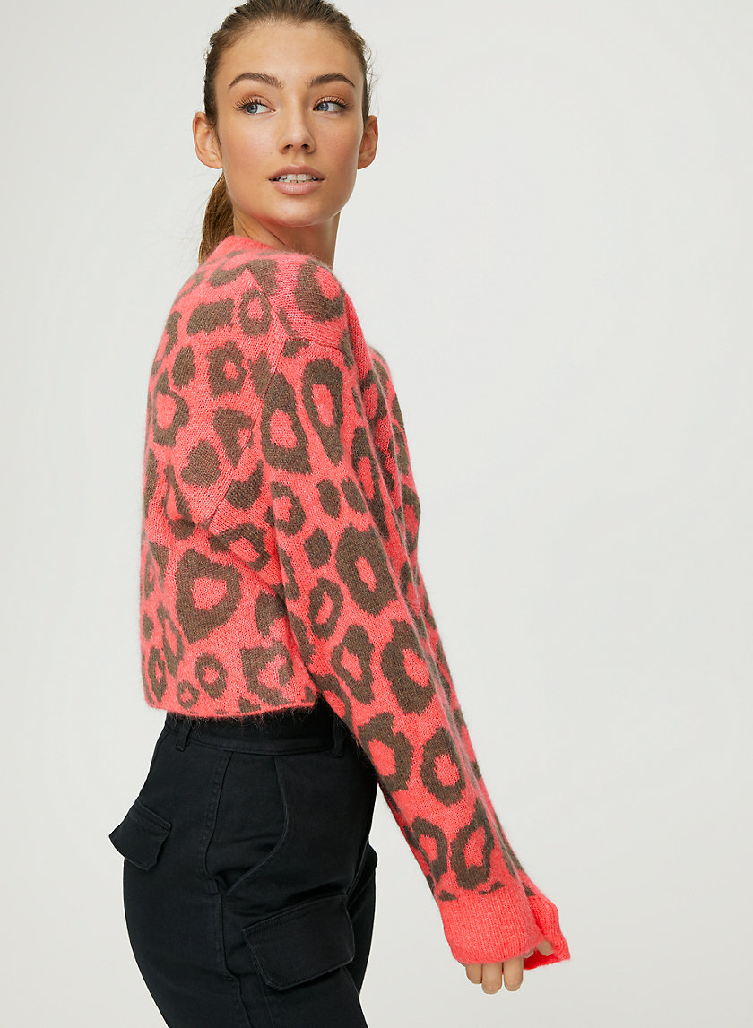 UTICA SWEATER - Animal print crew-neck sweater UTICA SWEATER - Animal print crew-neck sweater