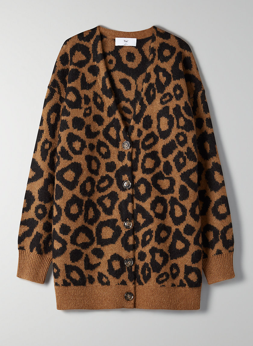 animal print cardigan canada