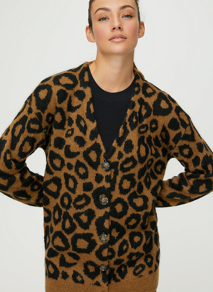 animal print cardigan canada