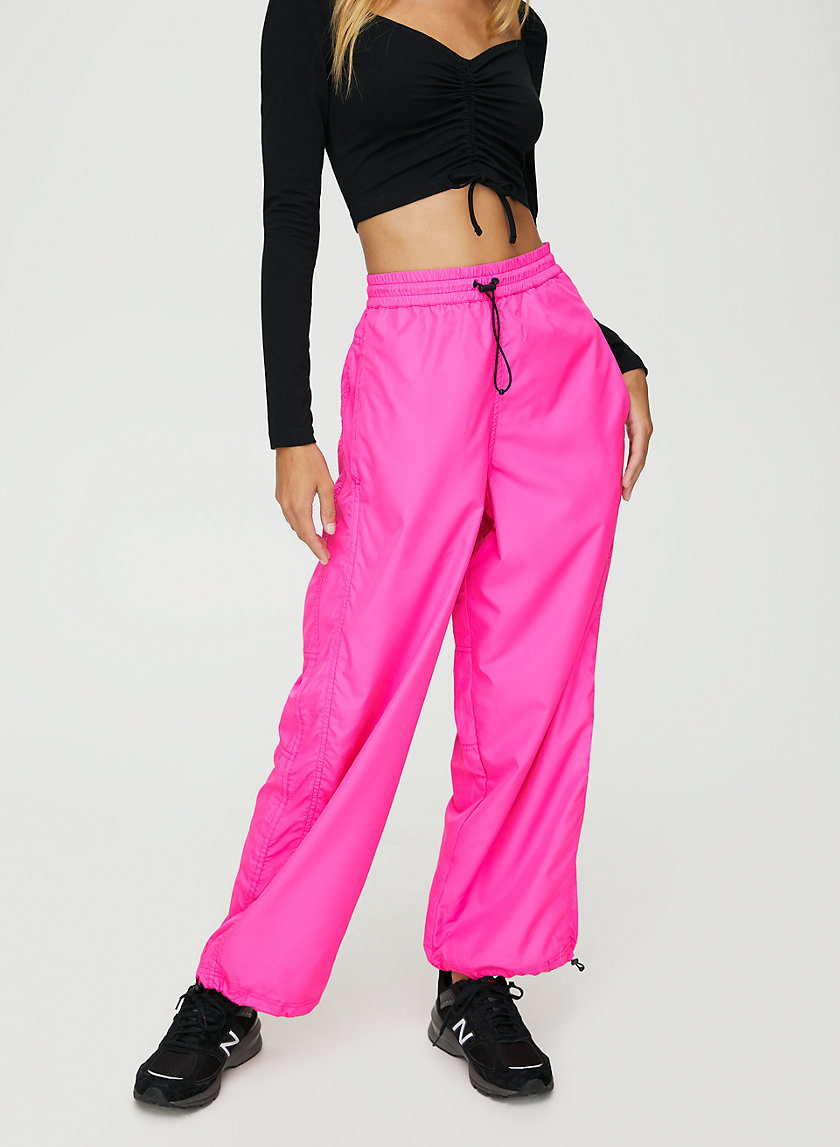 REDONDO PANT - Wide-leg shiny military pants REDONDO PANT - Wide-leg shiny military pants
