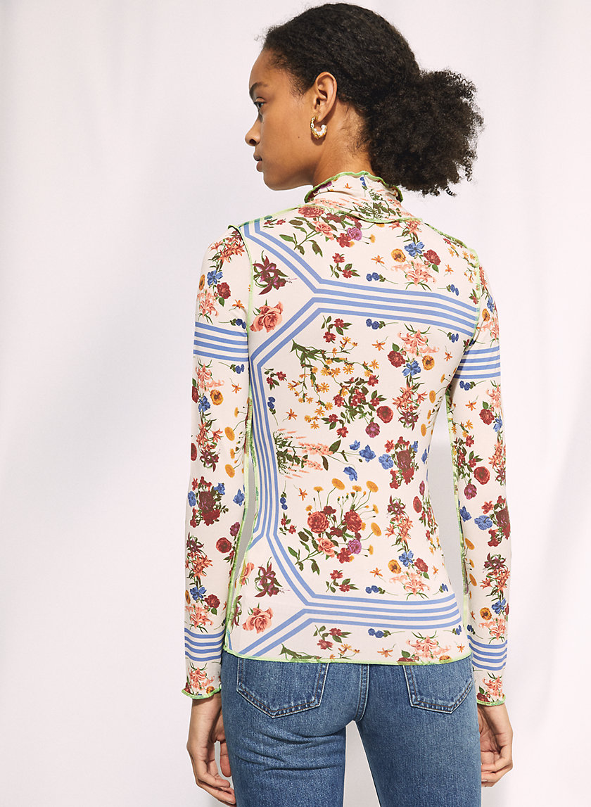ONLY TURTLENECK - Floral mock-neck longsleeve ONLY TURTLENECK - Floral mock-neck longsleeve