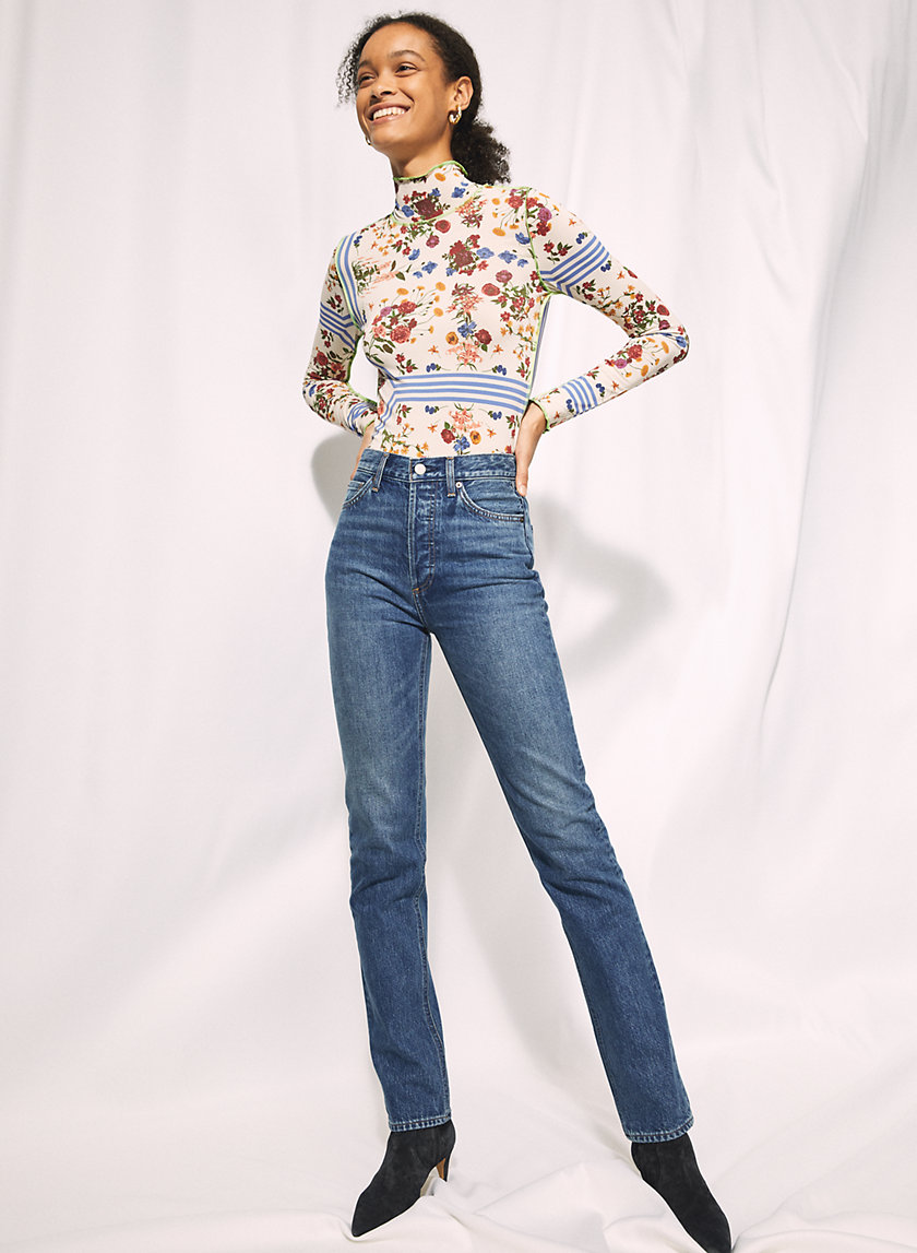ONLY TURTLENECK - Floral mock-neck longsleeve ONLY TURTLENECK - Floral mock-neck longsleeve