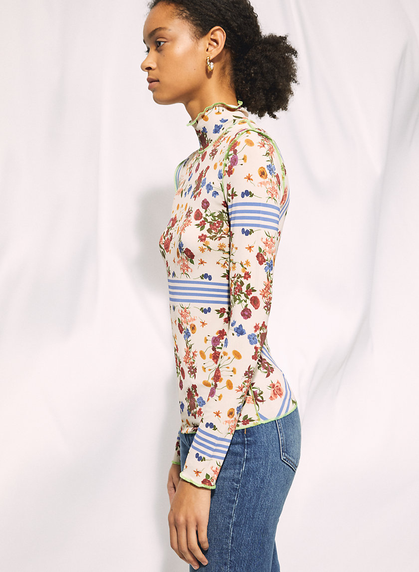 ONLY TURTLENECK - Floral mock-neck longsleeve ONLY TURTLENECK - Floral mock-neck longsleeve