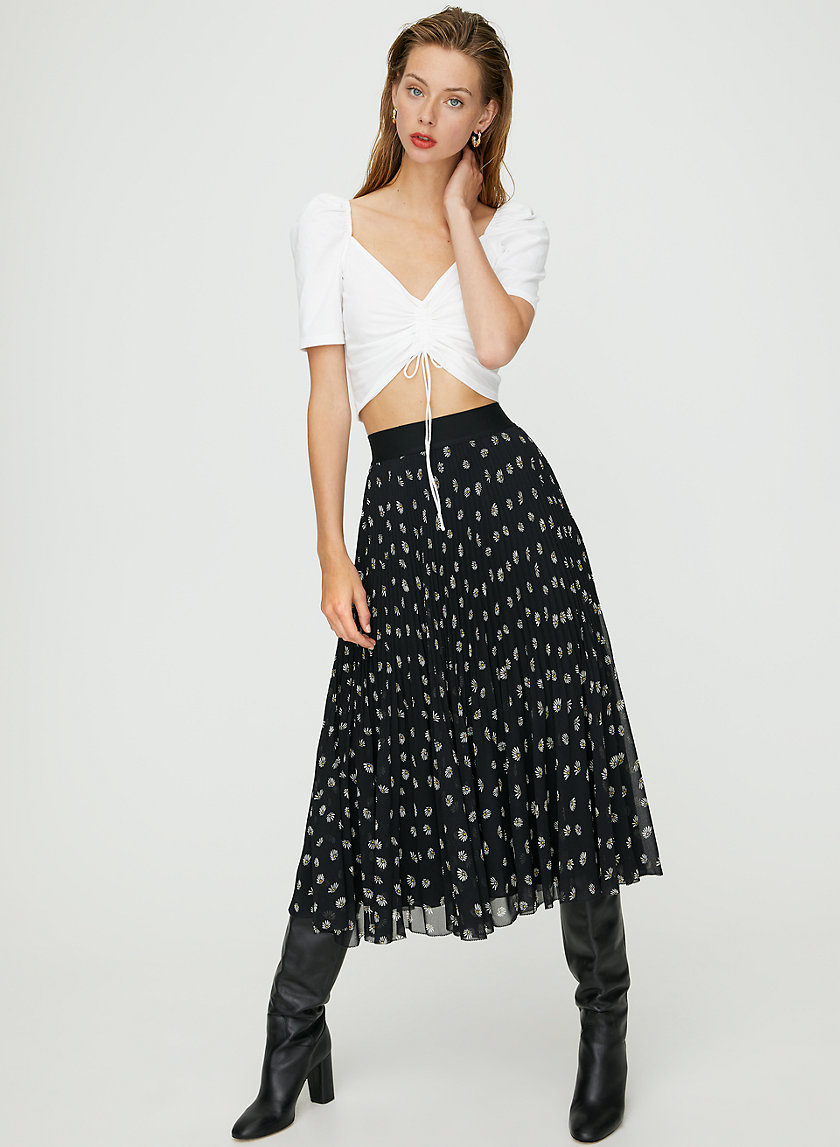 NISSA SHIRT - Ruched tie-front tee NISSA SHIRT - Ruched tie-front tee